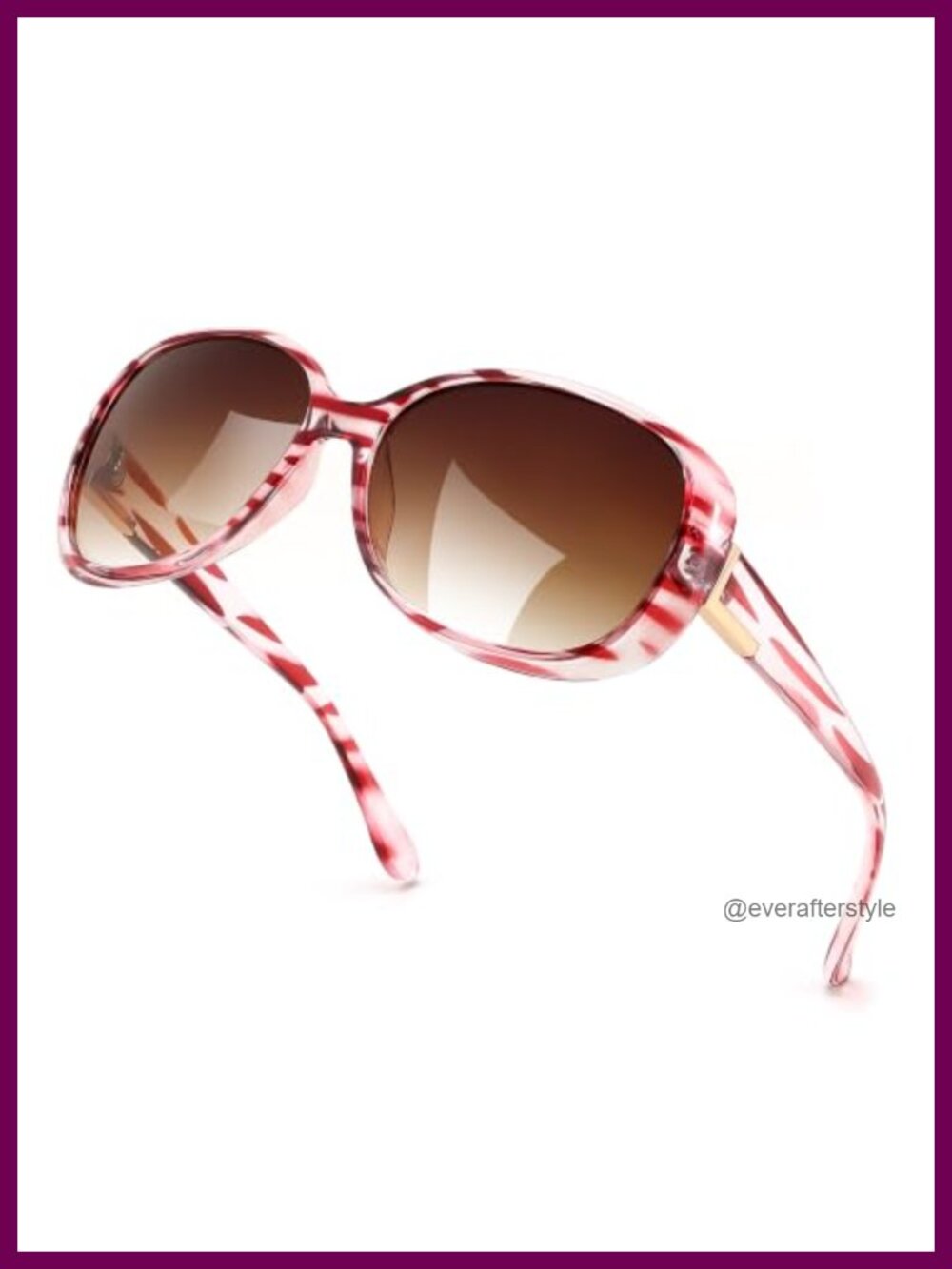 Oversized Square Wraparound Sunglasses UV400 Full-Frame